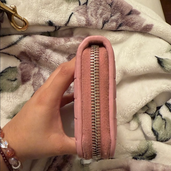 Miu Miu Pink Woven Wallet